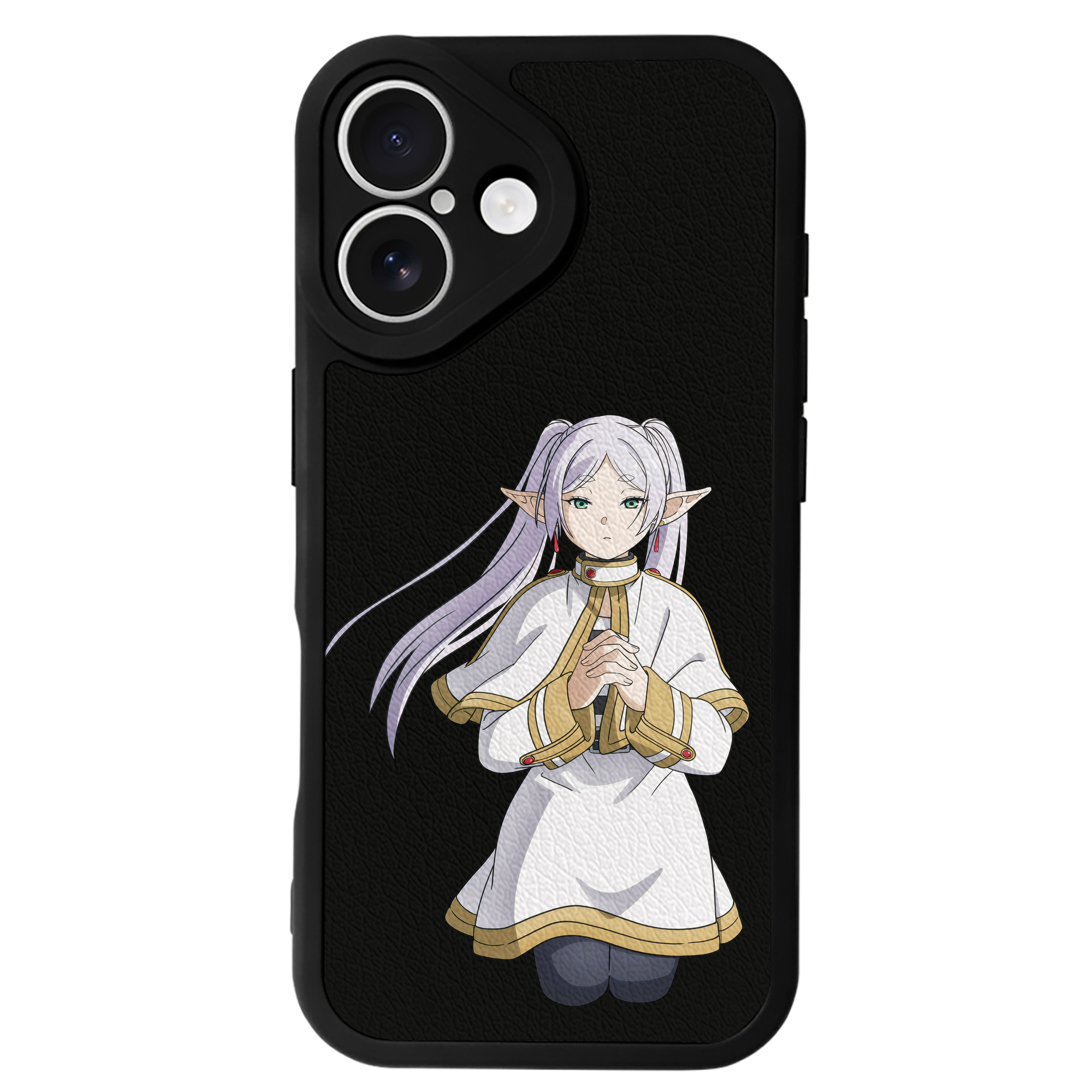 （画像用） 葬送のフリーレン Frieren 【iPhone 16シリーズ対応】シリコンスマホケース（レザー調） 材質：シリコン